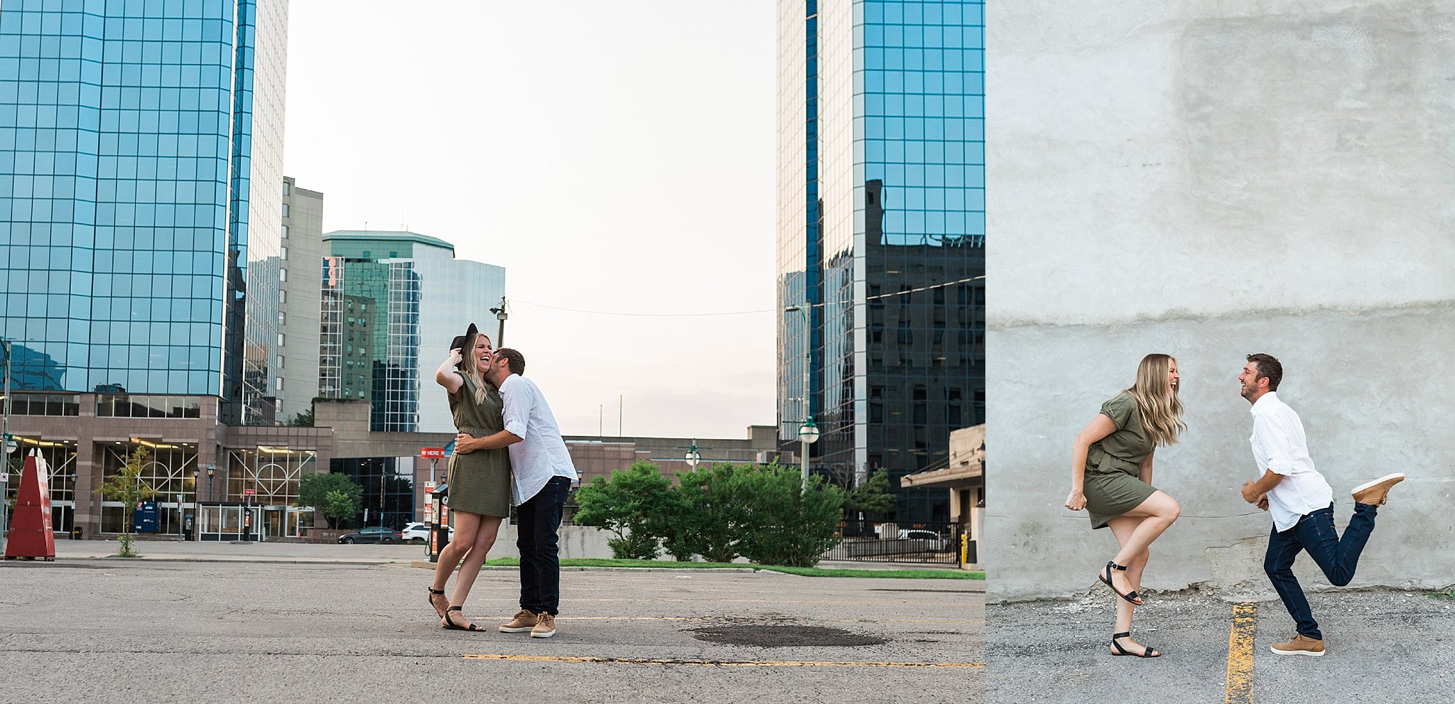 Downtown, London, Ontario, engagement, session, Wesley, Forbes, Photographer, Port Stanley, Windsor, Kitchener, Waterloo, Wedding, Photographer, Ontario, Light, airy, buildings, core, London, Urban, graffiti, Edison bulbs, adult trikes