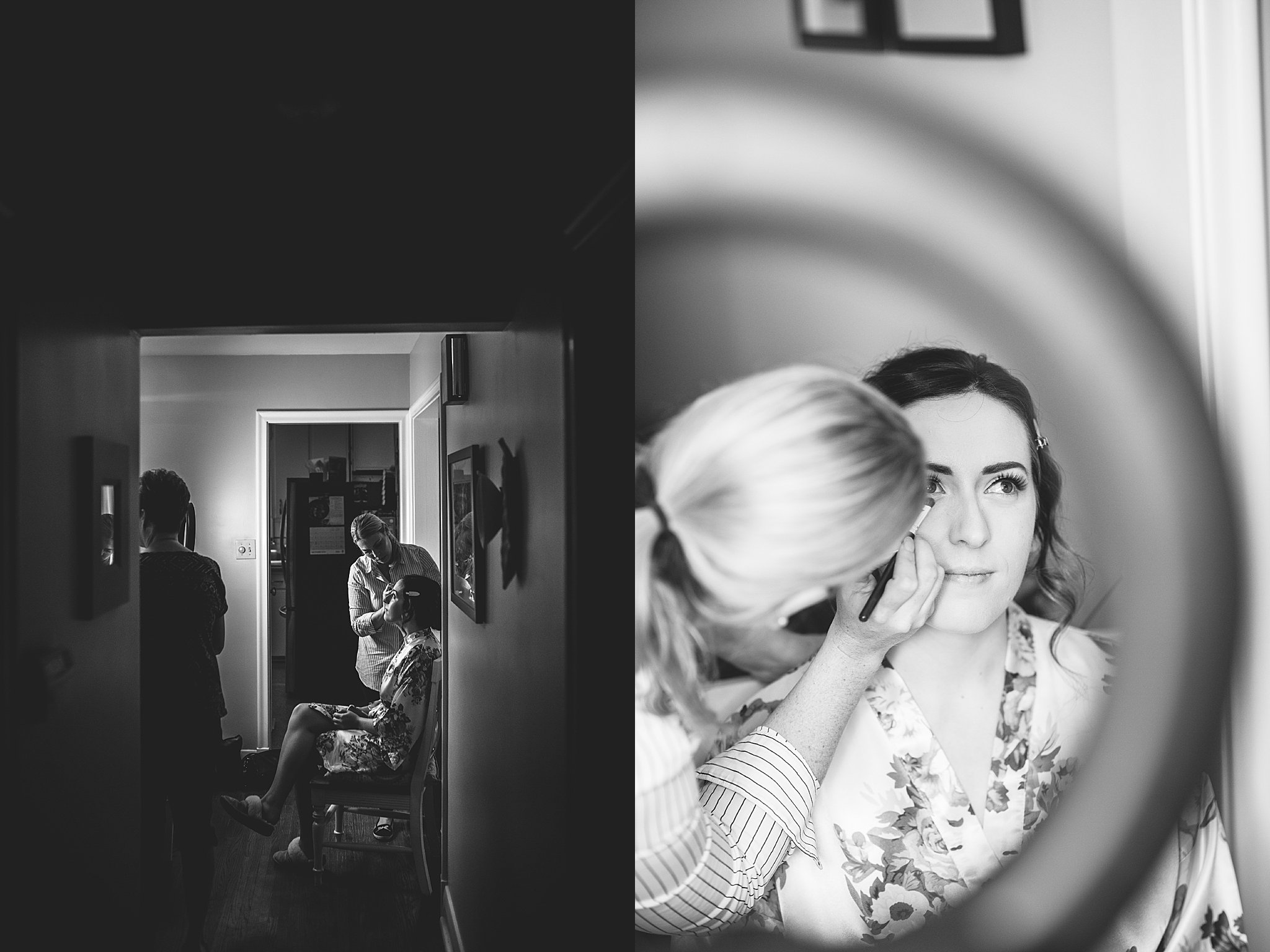 makeup artist apply's the brides makeup for her wedding day, london ontario